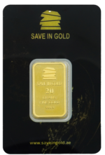 20-gram gold bar front close-up