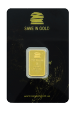 5-gram gold bar with a smooth and elegant design
