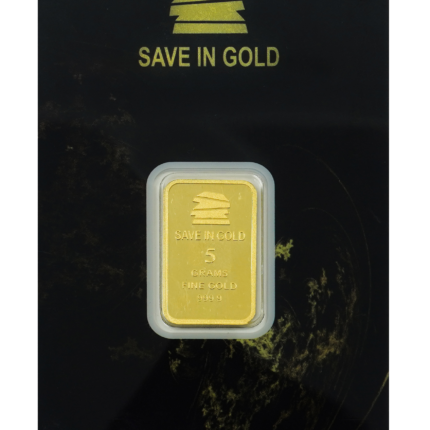 5-gram gold bar with a smooth and elegant design
