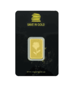 10-gram gold bar back view