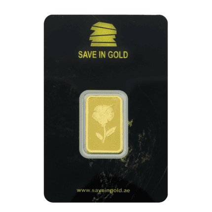 10-gram gold bar back view