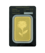 10 tolas gold bar back view showcasing detailed markings