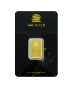 5-gram gold bar with a refined, smooth surface