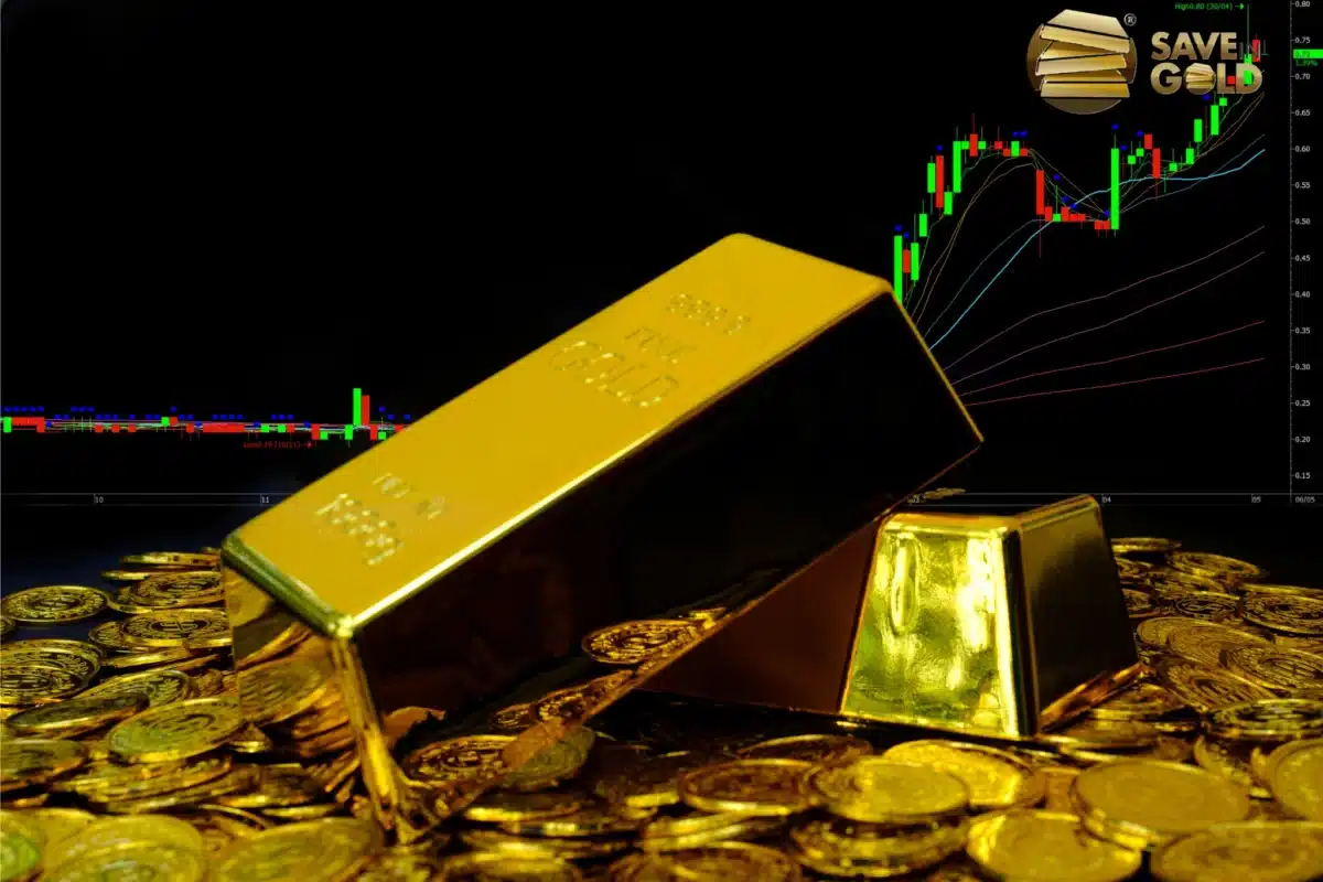 Gold investment digital design